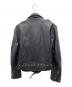 HOUSTON (ヒューストン) ダブルライダースジャケット ブラック サイズ:L：10000円