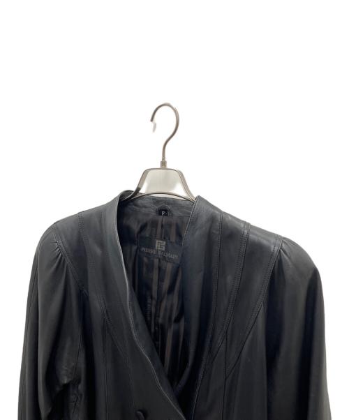 PIERRE BALMAIN（ピエール バルマン）PIERRE BALMAIN (ピエール バルマン) レザージャケット ブラック サイズ:Freeの古着・服飾アイテム
