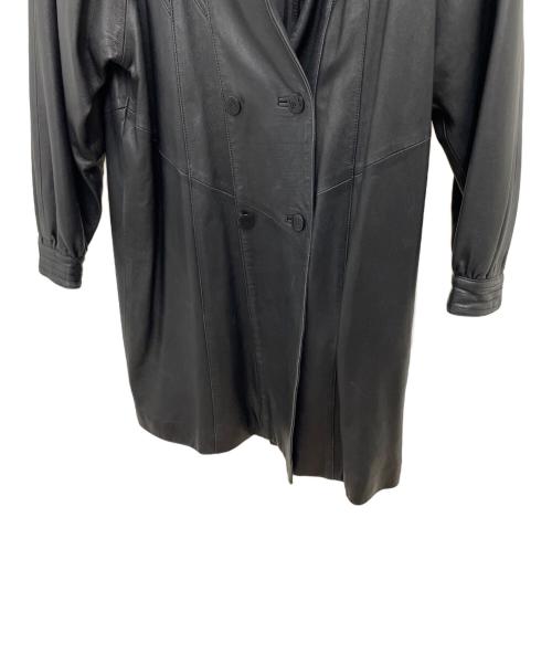 PIERRE BALMAIN（ピエール バルマン）PIERRE BALMAIN (ピエール バルマン) レザージャケット ブラック サイズ:Freeの古着・服飾アイテム