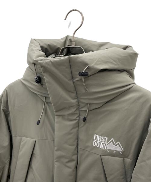 FIRST DOWN（ファーストダウン）FIRST DOWN (ファーストダウン) ダウンジャケット グレー サイズ:Mの古着・服飾アイテム