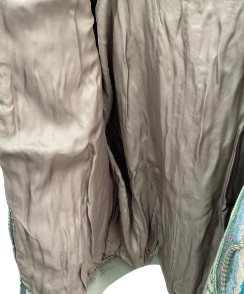 Coogi（クージー）Coogi (クージー) ニットジャケット ベージュ×グリーン サイズ:Mの古着・服飾アイテム