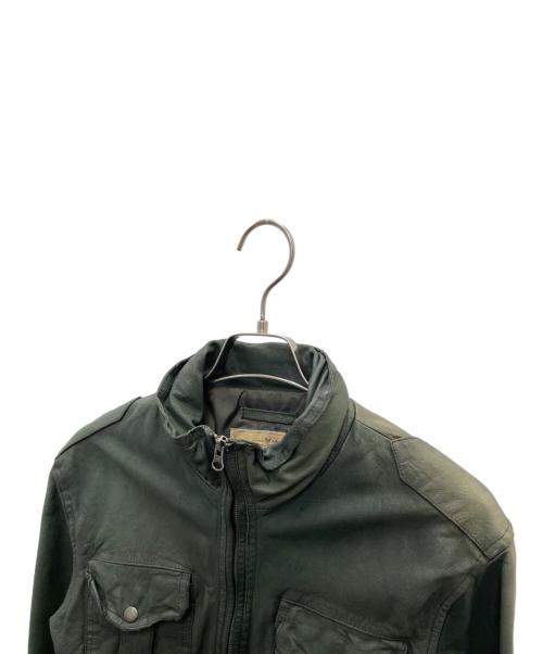AVIREX（アヴィレックス）AVIREX (アヴィレックス) レザージャケット グリーン サイズ:Lの古着・服飾アイテム