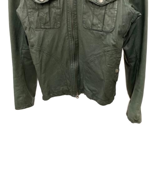 AVIREX（アヴィレックス）AVIREX (アヴィレックス) レザージャケット グリーン サイズ:Lの古着・服飾アイテム