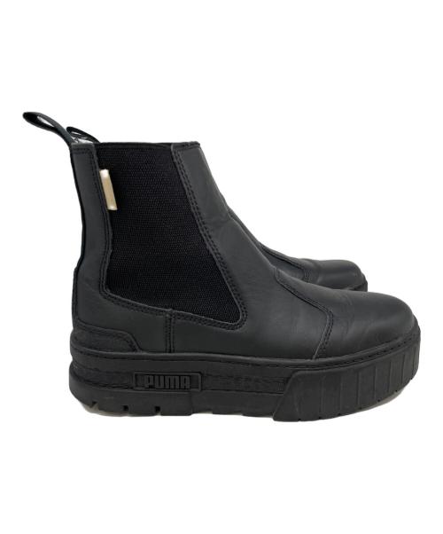 PUMA（プーマ）PUMA (プーマ) サイドゴアブーツ ブラック サイズ:24.5の古着・服飾アイテム