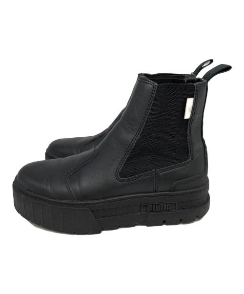 PUMA（プーマ）PUMA (プーマ) サイドゴアブーツ ブラック サイズ:24.5の古着・服飾アイテム