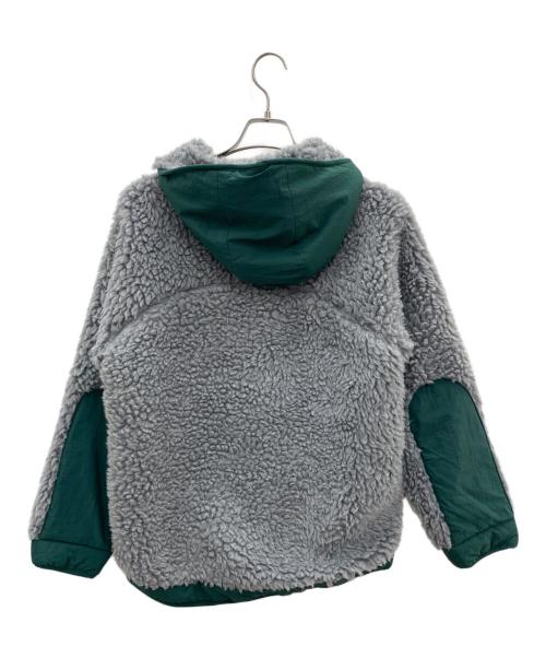 go slow caravan（ゴースローキャラバン）go slow caravan (ゴースローキャラバン) ボアジャケット グレー×グリーン サイズ:3の古着・服飾アイテム