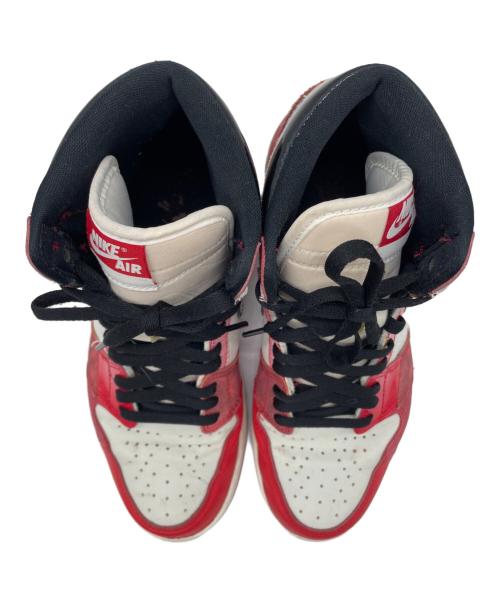 NIKE（ナイキ）NIKE (ナイキ) ハイカットスニーカー レッド×ホワイト サイズ:27.5cmの古着・服飾アイテム