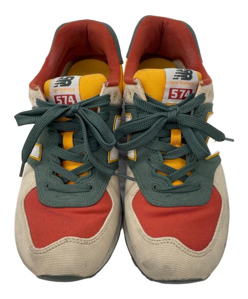 NEW BALANCE（ニューバランス）NEW BALANCE (ニューバランス) スニーカー オレンジ×グリーン サイズ:26の古着・服飾アイテム