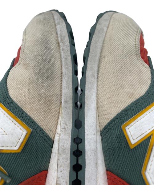 NEW BALANCE（ニューバランス）NEW BALANCE (ニューバランス) スニーカー オレンジ×グリーン サイズ:26の古着・服飾アイテム