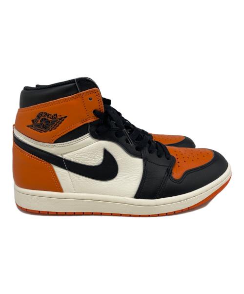 NIKE（ナイキ）NIKE (ナイキ) ハイカットスニーカー ブラック×オレンジ サイズ:28.5cmの古着・服飾アイテム