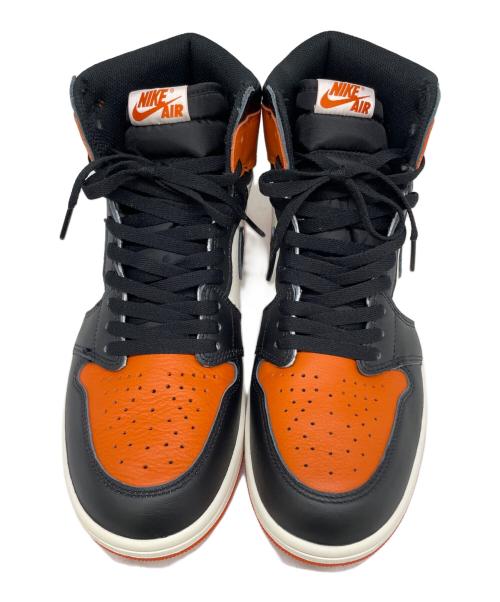 NIKE（ナイキ）NIKE (ナイキ) ハイカットスニーカー ブラック×オレンジ サイズ:28.5cmの古着・服飾アイテム