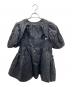 MAISON SPECIAL（メゾンスペシャル）の古着「フラワージャガードレイヤードトップ」｜ブラック
