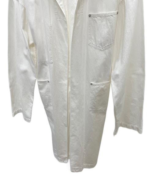 GANRYU（ガンリュウ）GANRYU (ガンリュウ) 16AW デニムラップコート ホワイト サイズ:Mの古着・服飾アイテム