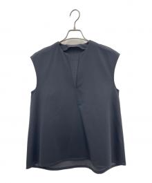 TOMORROW LAND collection（トゥモローランドコレクション）の古着「ノースリーブブラウス」｜ブラック