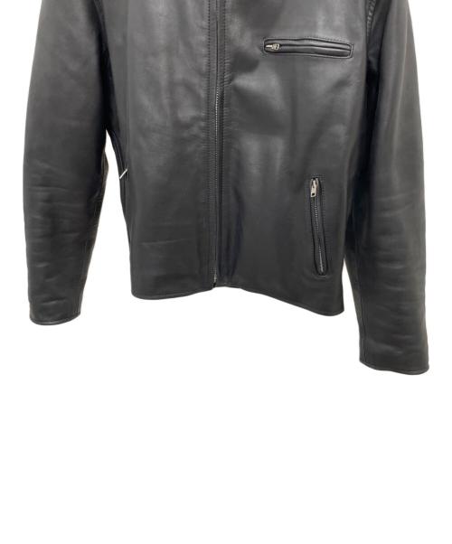 HORN WORKS（ホーンワークス）HORN WORKS (ホーンワークス) シングルライダースジャケット ブラック サイズ:XLの古着・服飾アイテム