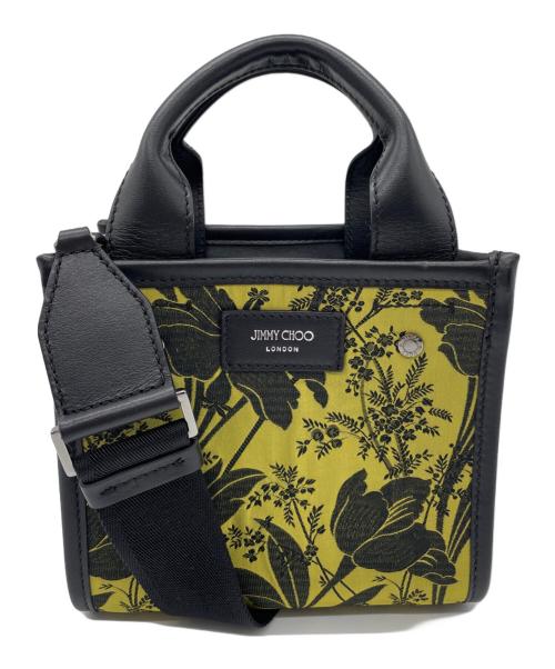 JIMMY CHOO（ジミーチュウ）JIMMY CHOO (ジミーチュウ) 2WAYミニバッグ グリーン×ブラックの古着・服飾アイテム