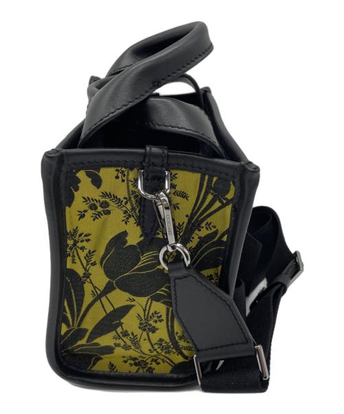 JIMMY CHOO（ジミーチュウ）JIMMY CHOO (ジミーチュウ) 2WAYミニバッグ グリーン×ブラックの古着・服飾アイテム