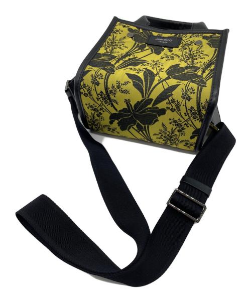 JIMMY CHOO（ジミーチュウ）JIMMY CHOO (ジミーチュウ) 2WAYミニバッグ グリーン×ブラックの古着・服飾アイテム