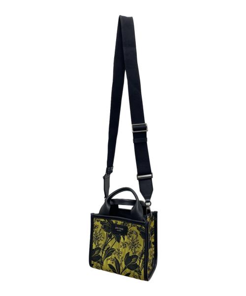 JIMMY CHOO（ジミーチュウ）JIMMY CHOO (ジミーチュウ) 2WAYミニバッグ グリーン×ブラックの古着・服飾アイテム