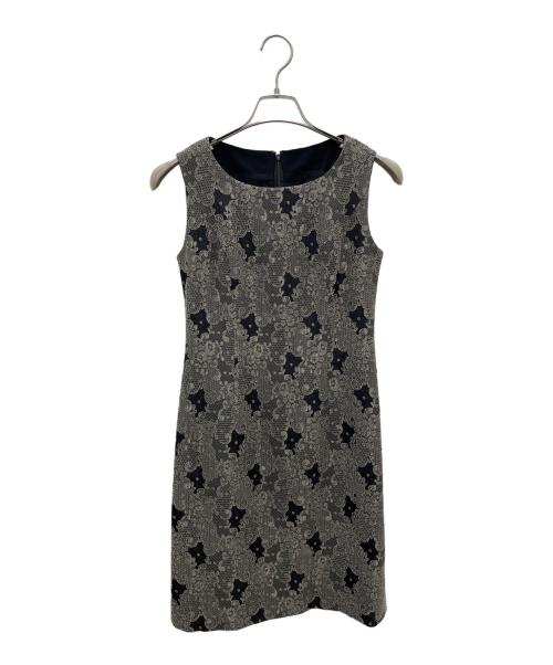 TAE ASHIDA（タエ アシダ）TAE ASHIDA (タエ アシダ) ワンピース ブラック×グレー サイズ:7の古着・服飾アイテム