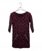 LOUIS VUITTONルイ ヴィトン）の古着「ニットワンピース」｜レッド×ブラック