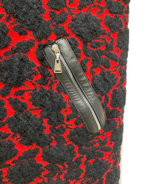 LOUIS VUITTON（ルイ ヴィトン）LOUIS VUITTON (ルイ ヴィトン) ニットワンピース レッド×ブラック サイズ:XSの古着・服飾アイテム