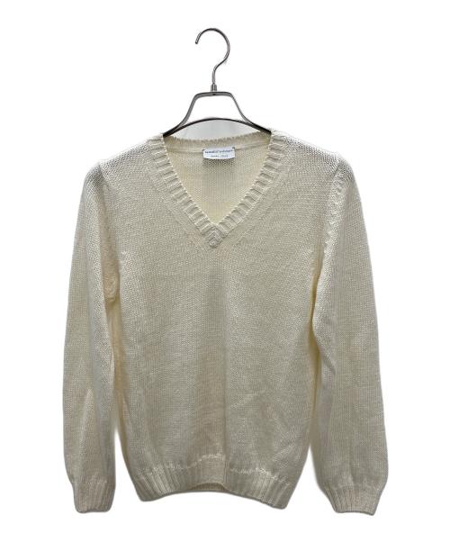 Settefili Cashmere（セッテフィーリ カシミア）Settefili Cashmere (セッテフィーリ カシミア) 薄手ニット ホワイト サイズ:44の古着・服飾アイテム