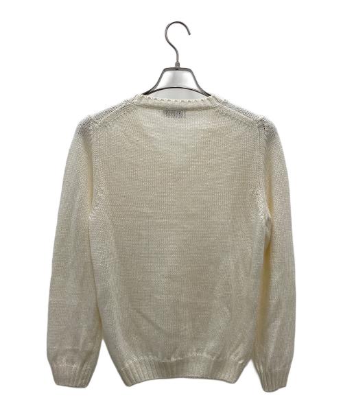 Settefili Cashmere（セッテフィーリ カシミア）Settefili Cashmere (セッテフィーリ カシミア) 薄手ニット ホワイト サイズ:44の古着・服飾アイテム