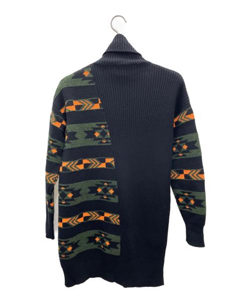 LOUIS VUITTON（ルイ ヴィトン）LOUIS VUITTON (ルイ ヴィトン) ニットワンピース ブラック×グリーン サイズ:Sの古着・服飾アイテム