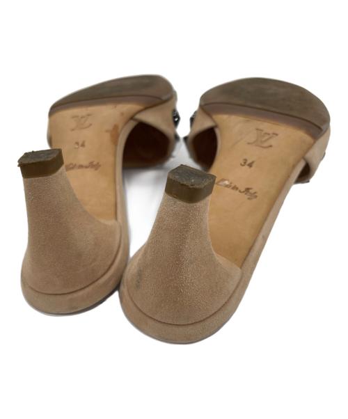 LOUIS VUITTON（ルイ ヴィトン）LOUIS VUITTON (ルイ ヴィトン) ビジューサンダル ピンク×シルバー サイズ:34の古着・服飾アイテム