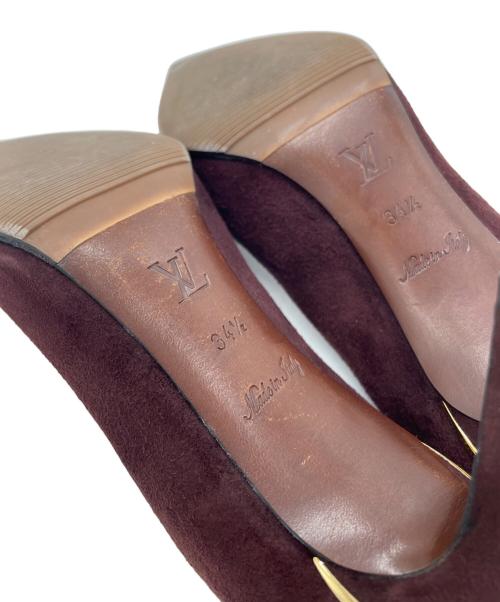 LOUIS VUITTON（ルイ ヴィトン）LOUIS VUITTON (ルイ ヴィトン) スウェードパンプス ブラウン サイズ:34.5の古着・服飾アイテム