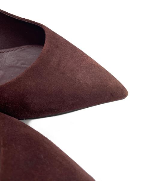 LOUIS VUITTON（ルイ ヴィトン）LOUIS VUITTON (ルイ ヴィトン) スウェードパンプス ブラウン サイズ:34.5の古着・服飾アイテム