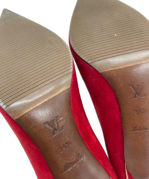 LOUIS VUITTON（ルイ ヴィトン）LOUIS VUITTON (ルイ ヴィトン) スウェードパンプス レッド サイズ:34-5の古着・服飾アイテム