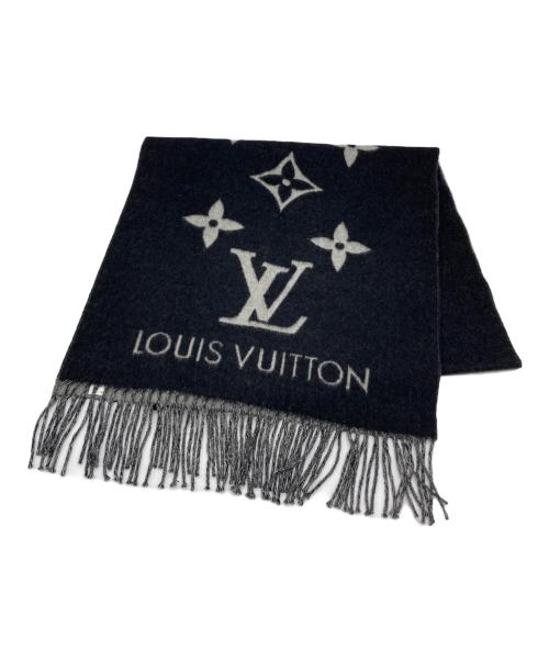 LOUIS VUITTON（ルイ ヴィトン）LOUIS VUITTON (ルイ ヴィトン) マフラー・レイキャビック グラディエント ブラックの古着・服飾アイテム