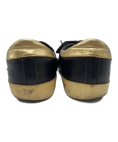 GOLDEN GOOSE（ゴールデングース）GOLDEN GOOSE (ゴールデングース) ヴィンテージ加工スニーカー ブラック×ゴールド サイズ:39の古着・服飾アイテム
