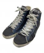 GOLDEN GOOSEゴールデングース）の古着「ヴィンテージ加工スニーカー」｜ブラック×ネイビー