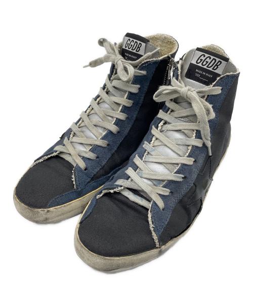 GOLDEN GOOSE（ゴールデングース）GOLDEN GOOSE (ゴールデングース) ヴィンテージ加工スニーカー ブラック×ネイビー サイズ:41の古着・服飾アイテム