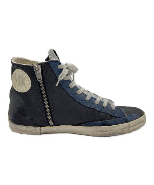GOLDEN GOOSE（ゴールデングース）GOLDEN GOOSE (ゴールデングース) ヴィンテージ加工スニーカー ブラック×ネイビー サイズ:41の古着・服飾アイテム
