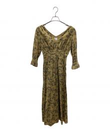 Ameri（アメリ）の古着「長袖ワンピース」｜イエロー