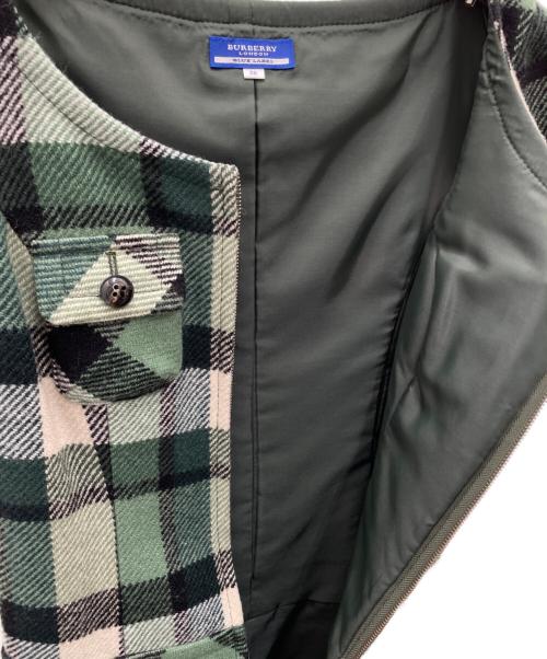 BURBERRY BLUE LABEL（バーバリー ブルー レーベル）BURBERRY BLUE LABEL (バーバリーロンドンブルーレーベル) 半袖ワンピース グリーン サイズ:38の古着・服飾アイテム