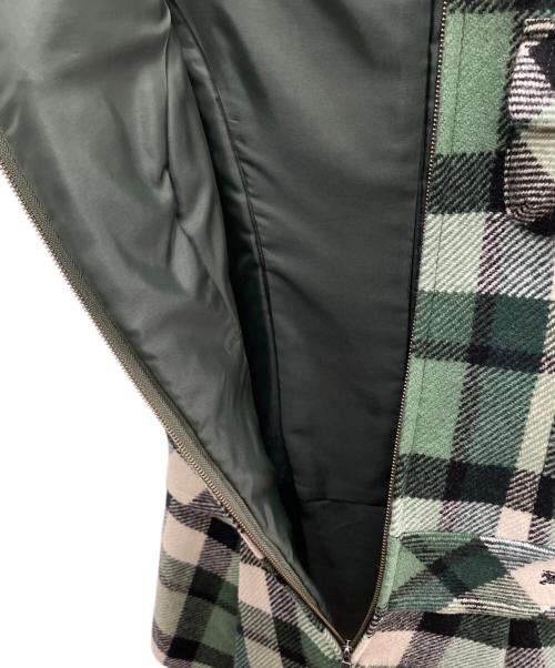 BURBERRY BLUE LABEL（バーバリー ブルー レーベル）BURBERRY BLUE LABEL (バーバリーロンドンブルーレーベル) 半袖ワンピース グリーン サイズ:38の古着・服飾アイテム