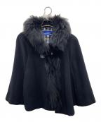 BURBERRY BLUE LABELバーバリーロンドンブルーレーベル）の古着「ポンチョ」｜ブラック