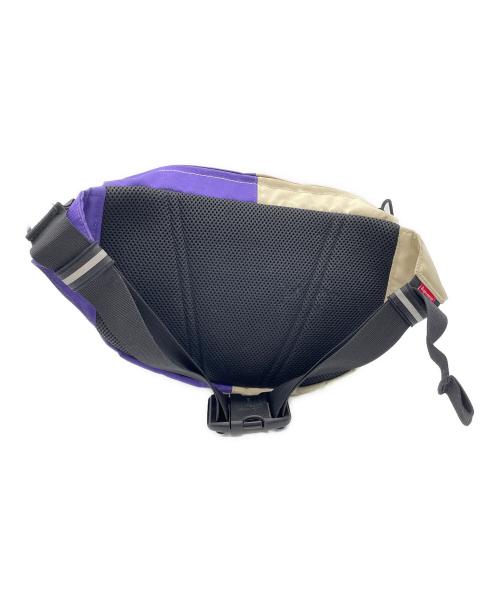 THE NORTH FACE（ザ ノース フェイス）THE NORTH FACE (ザ ノース フェイス) SUPREME (シュプリーム) Split Waist Bag ベージュ×パープルの古着・服飾アイテム