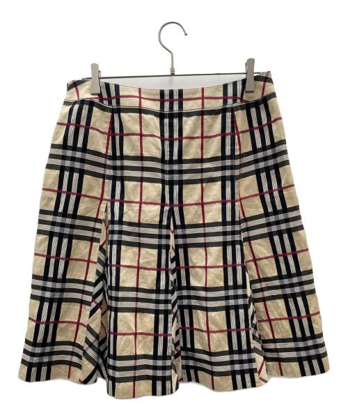 BURBERRY LONDON（バーバリーロンドン）BURBERRY LONDON (バーバリーロンドン) プリーツスカート ベージュ サイズ:46の古着・服飾アイテム