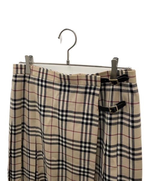 BURBERRY LONDON（バーバリーロンドン）BURBERRY LONDON (バーバリーロンドン) ラップスカート ベージュ サイズ:15号の古着・服飾アイテム