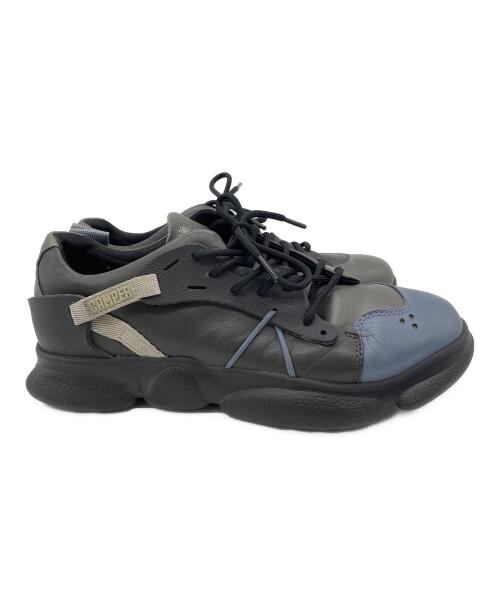 CAMPER（カンペール）CAMPER (カンペール) レザースニーカー ブラック×ネイビー サイズ:40の古着・服飾アイテム