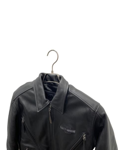 HARLEY-DAVIDSON（ハーレーダビッドソン）HARLEY-DAVIDSON (ハーレーダビッドソン) ライダースジャケット ブラック サイズ:Sの古着・服飾アイテム