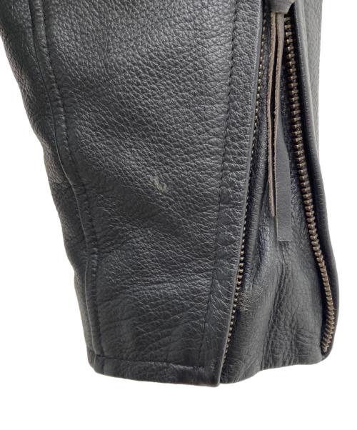 HARLEY-DAVIDSON（ハーレーダビッドソン）HARLEY-DAVIDSON (ハーレーダビッドソン) ライダースジャケット ブラック サイズ:Sの古着・服飾アイテム