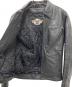 中古・古着 HARLEY-DAVIDSON (ハーレーダビッドソン) ライダースジャケット ブラック サイズ:S：18000円