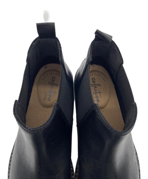CLARKS（クラークス）CLARKS (クラークス) サイドゴアブーツ ブラック サイズ:25.5cmの古着・服飾アイテム